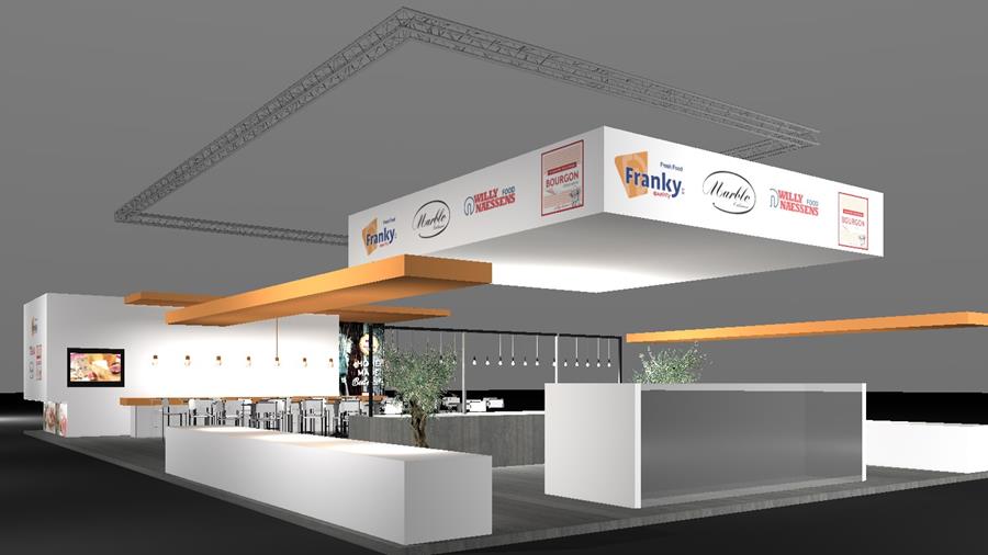 Un stand d'exposition innovant pour Franky Fresh Food au salon Tavola