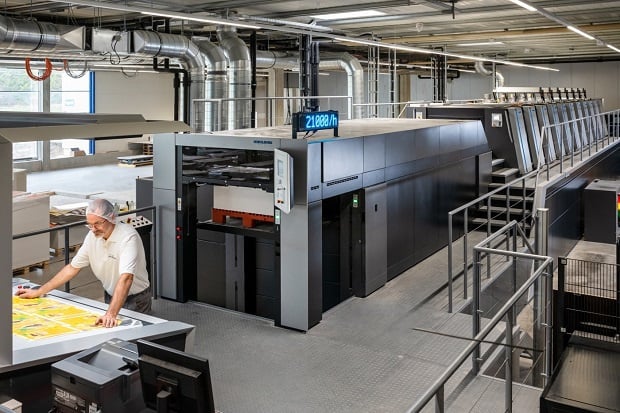 Nouveau record mondial pour la Heidelberg Speedmaster XL106
