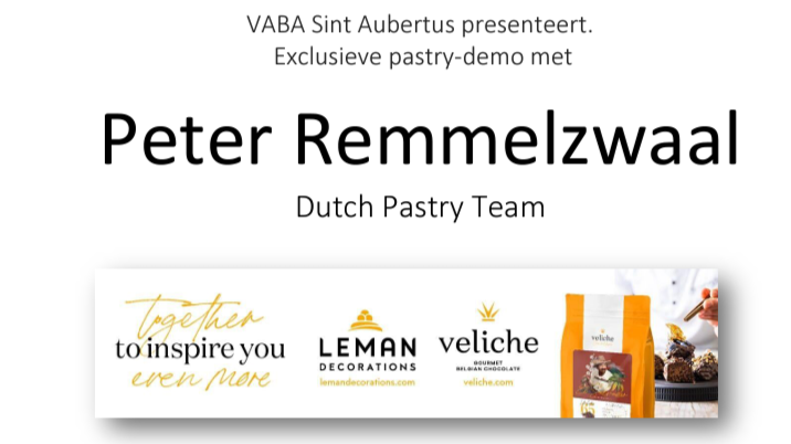 Démonstration de pâtisserie avec Peter Remmelzwaal